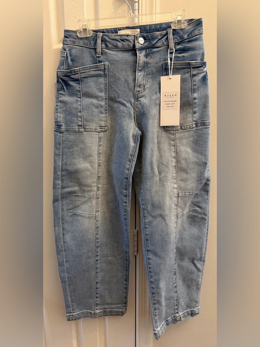 Risen Light Blue Barrel Jeans